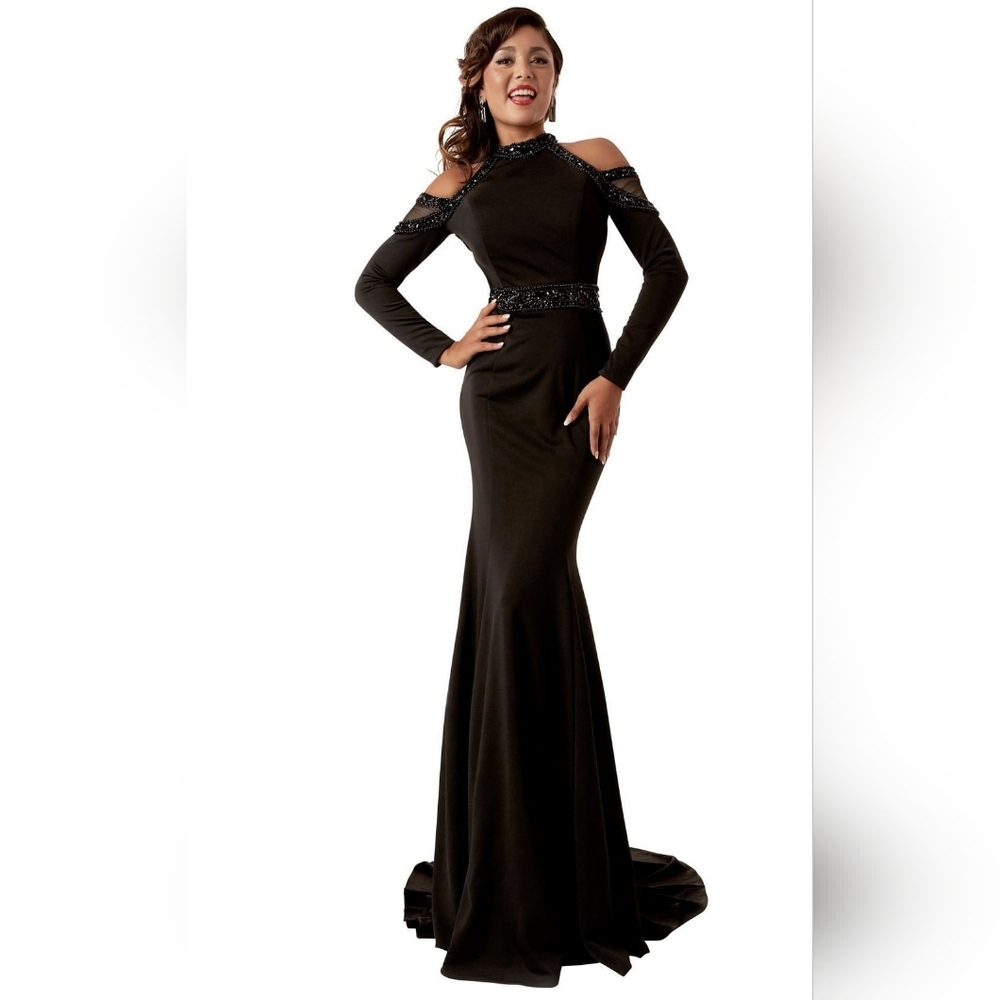 Jasz‎ Couture 6274 Women's Dress Size2 Black Prom Dress - NWOT